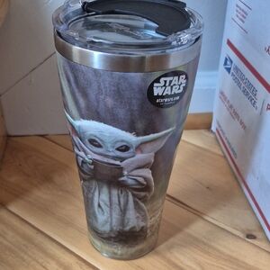 Star Wars Grogu Tervis Stainless Steel Tumbler - Black and Gray